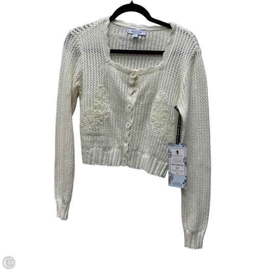 Sweater Cardigan By Brighton In Cream, Size: Xs