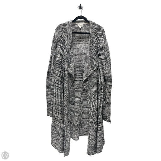 Sweater Cardigan By Caslon In Black & Cream, Size: L