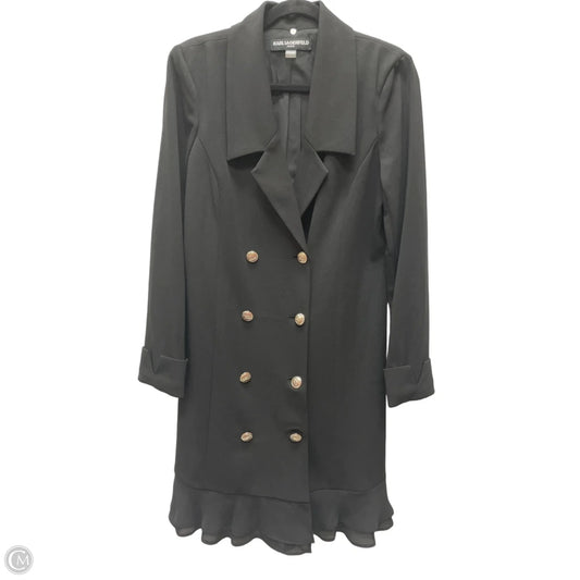 Blazer Designer By Karl Lagerfeld In Black, Size: L