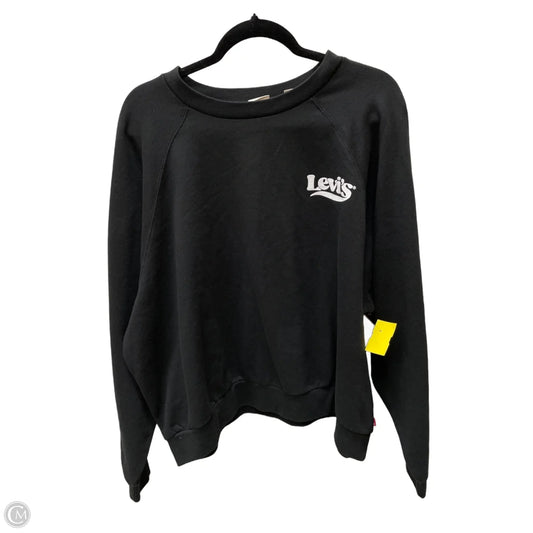 Sweatshirt Crewneck By Levis In Black, Size: 2x
