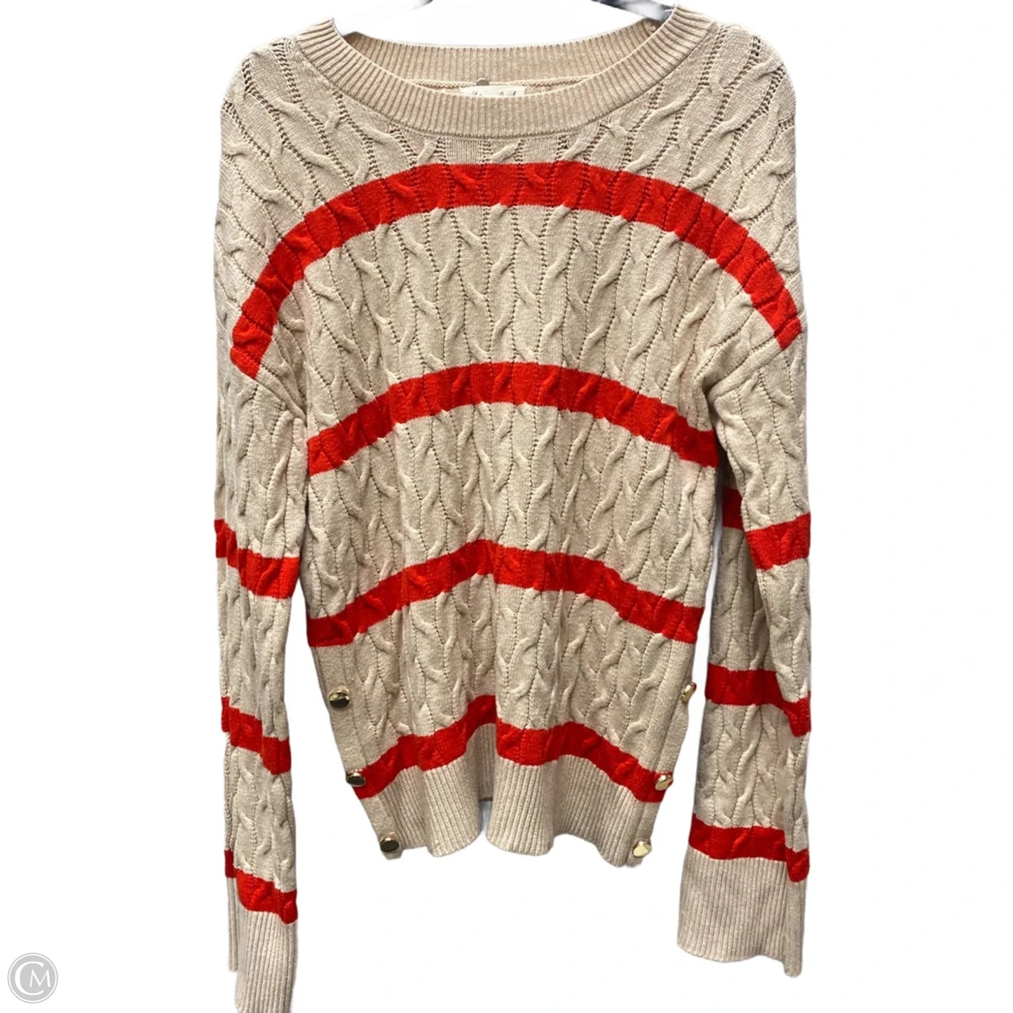 Sweater By Marled In Striped Pattern, Size: Xl