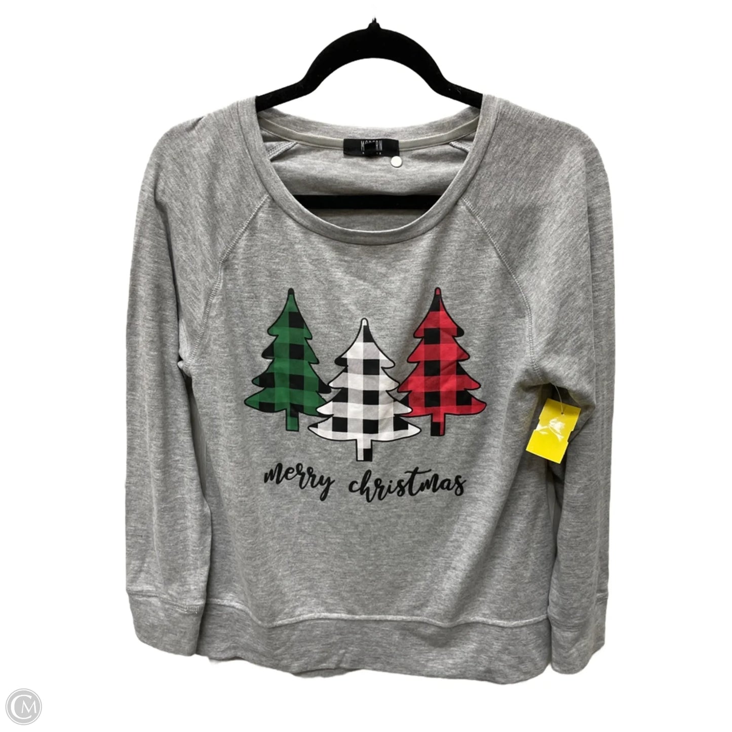 Top Long Sleeve By Modrn Canvas In Grey, Size: S