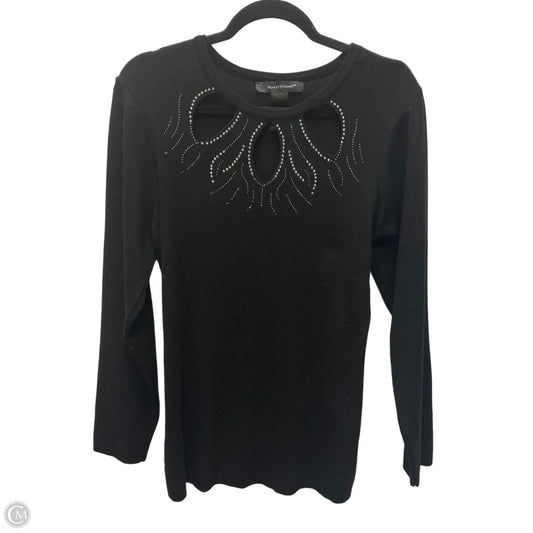 Sweater By Ashley Stewart In Black, Size: 1x