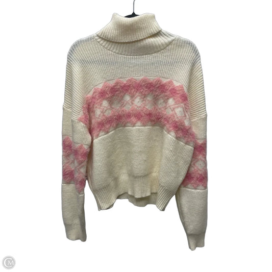 Sweater By &merci In Cream & Pink, Size: L