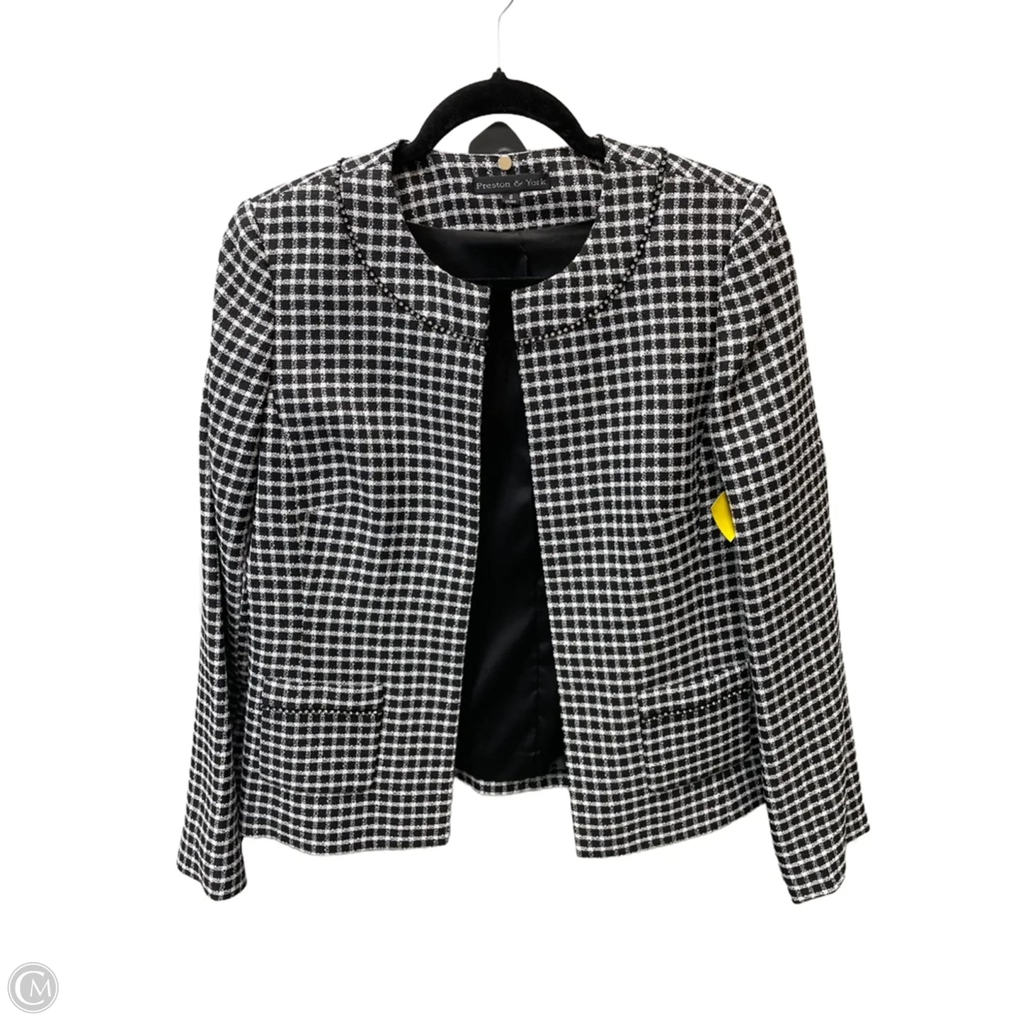 Blazer By Preston And New York In Checkered Pattern, Size: M