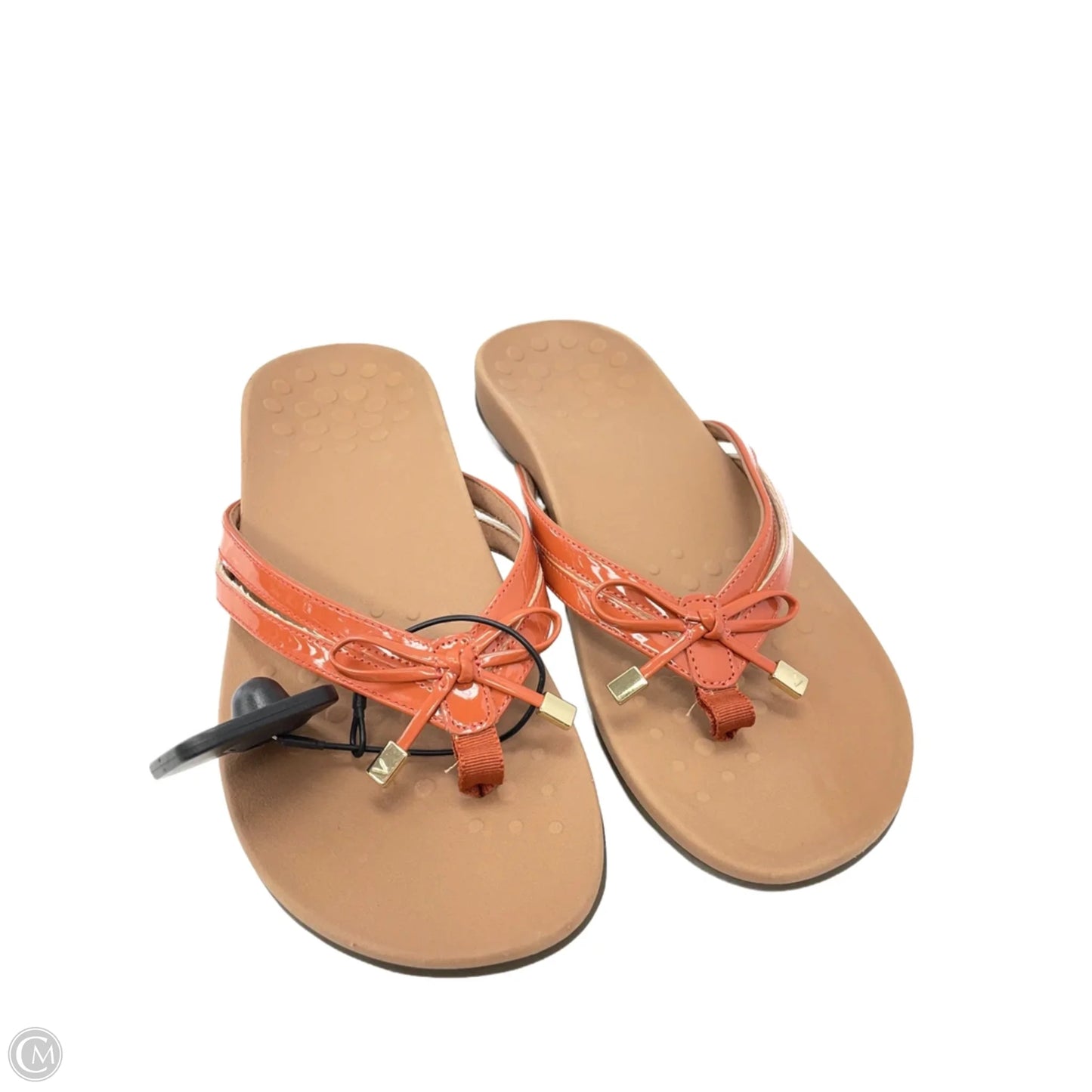 Sandals Flats By Vionic In Orange, Size: 10