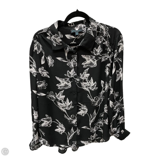 Blouse Long Sleeve By Clothes Mentor In Floral Print, Size: 2x