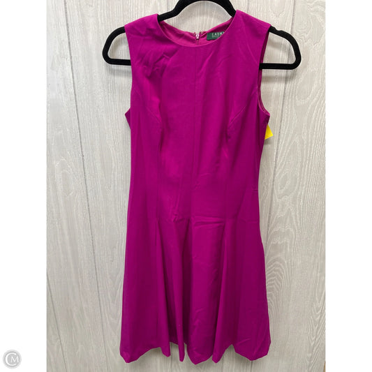 Dress Casual Short By Lauren By Ralph Lauren In Purple, Size: S