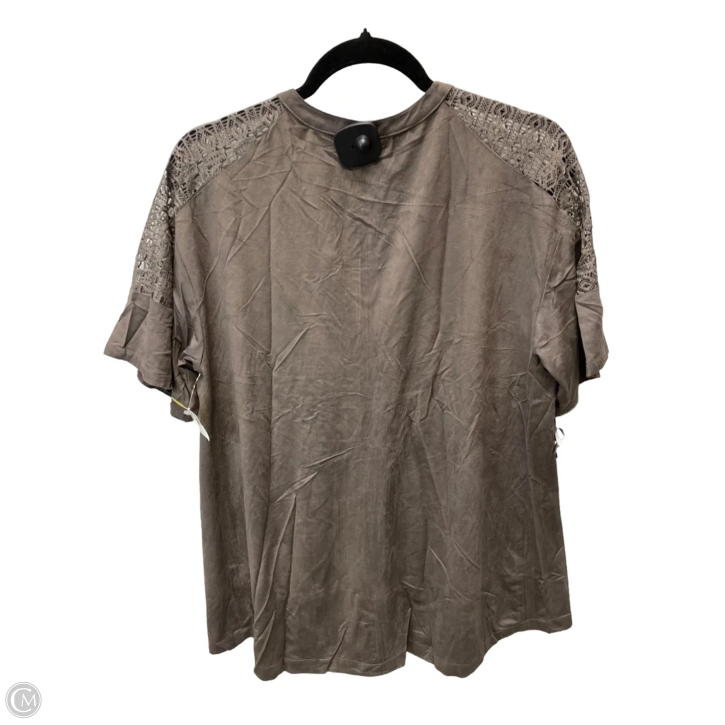 Top Short Sleeve By Umgee In Brown, Size: M