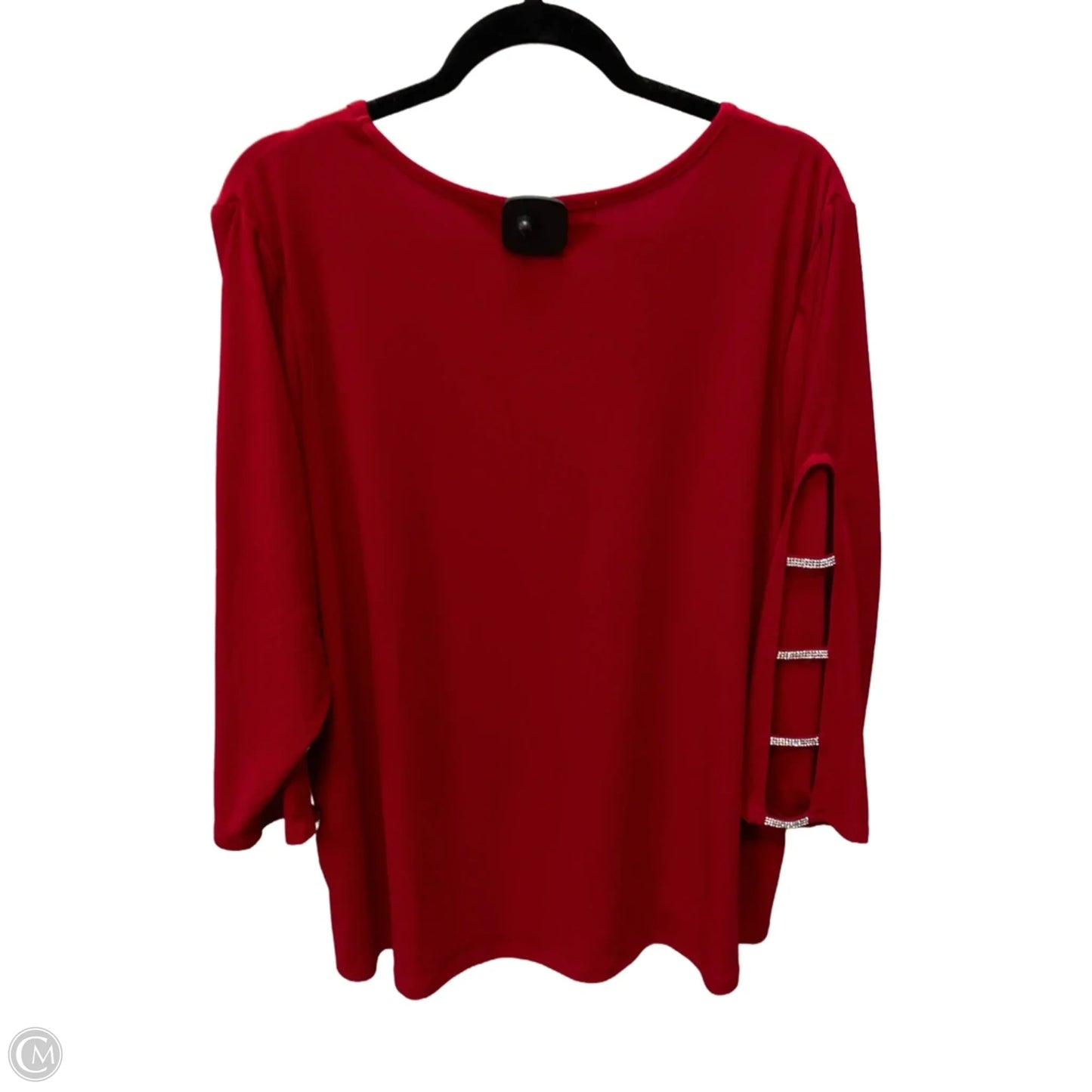 Top Long Sleeve By 89th And Madison In Red, Size: 2x