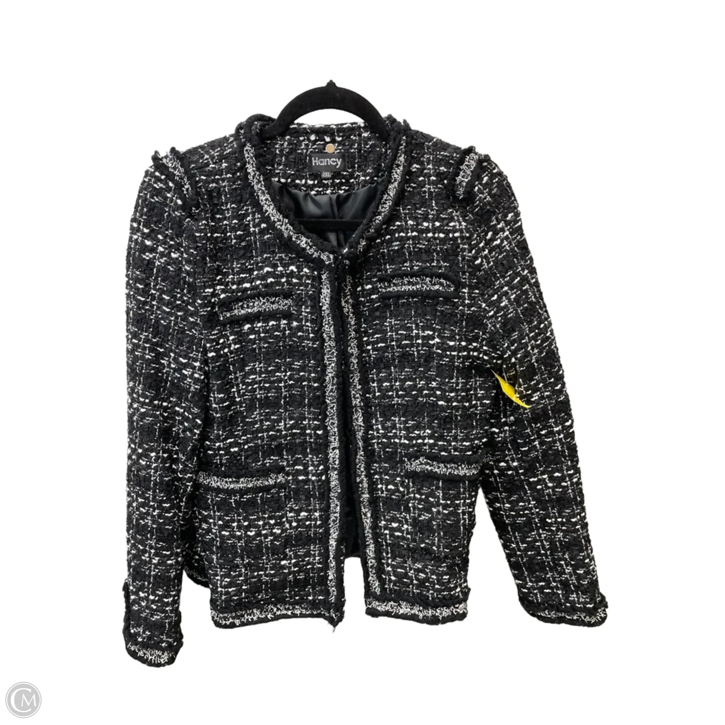 Blazer By Clothes Mentor In Black, Size: 2x