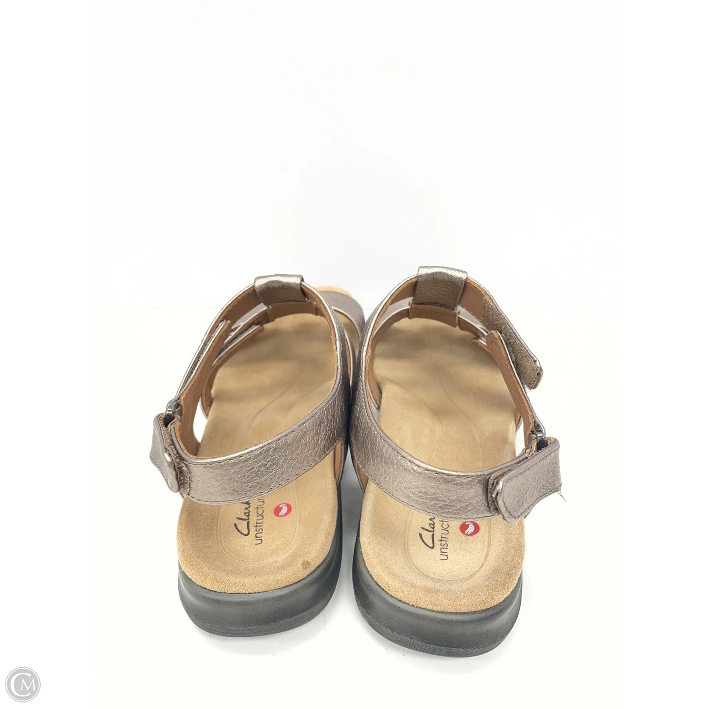 Sandals Flats By Clarks In Gold, Size: 8.5