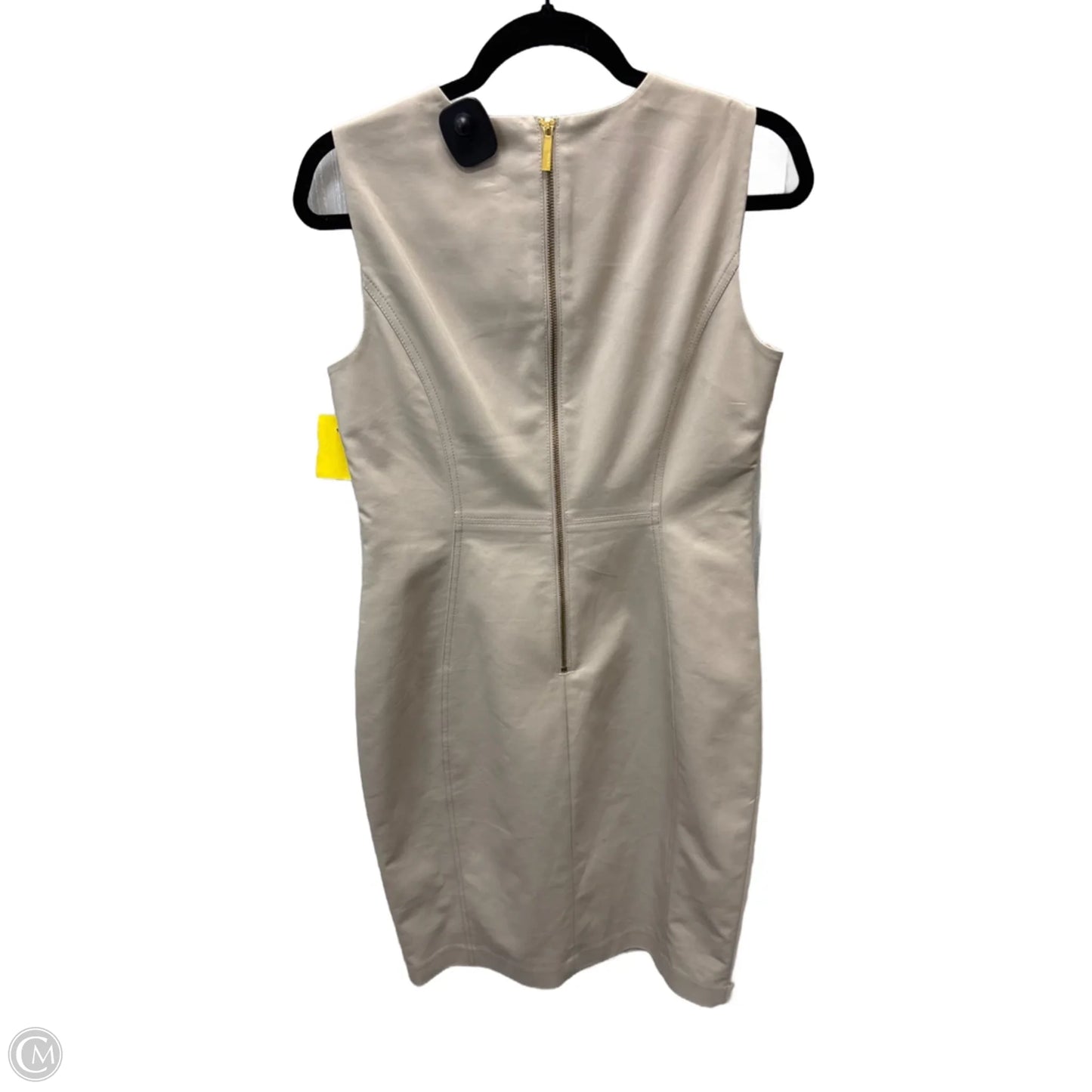 Dress Casual Short By Calvin Klein In Tan, Size: M