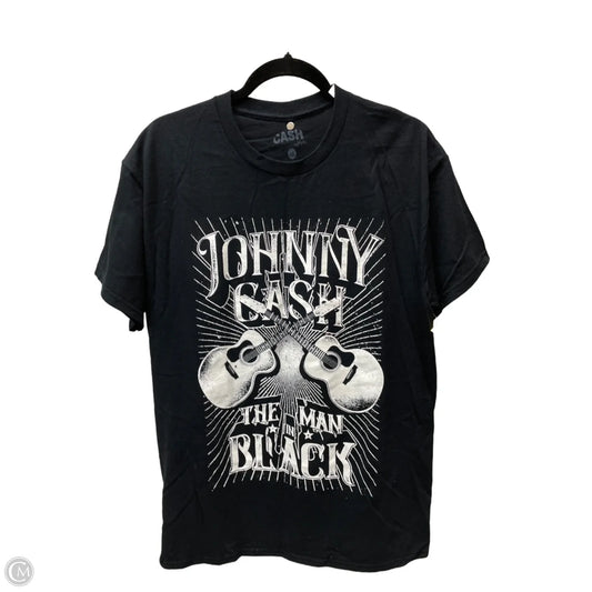 Top Short Sleeve By Clothes Mentor In Black, Size: L