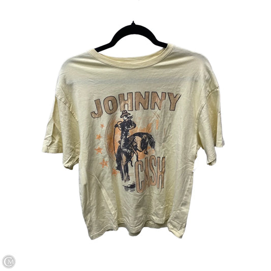 Top Short Sleeve By Clothes Mentor In Yellow, Size: S