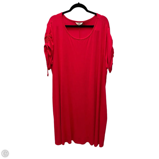 Dress Casual Short By Terra & Sky In Red, Size: 3x