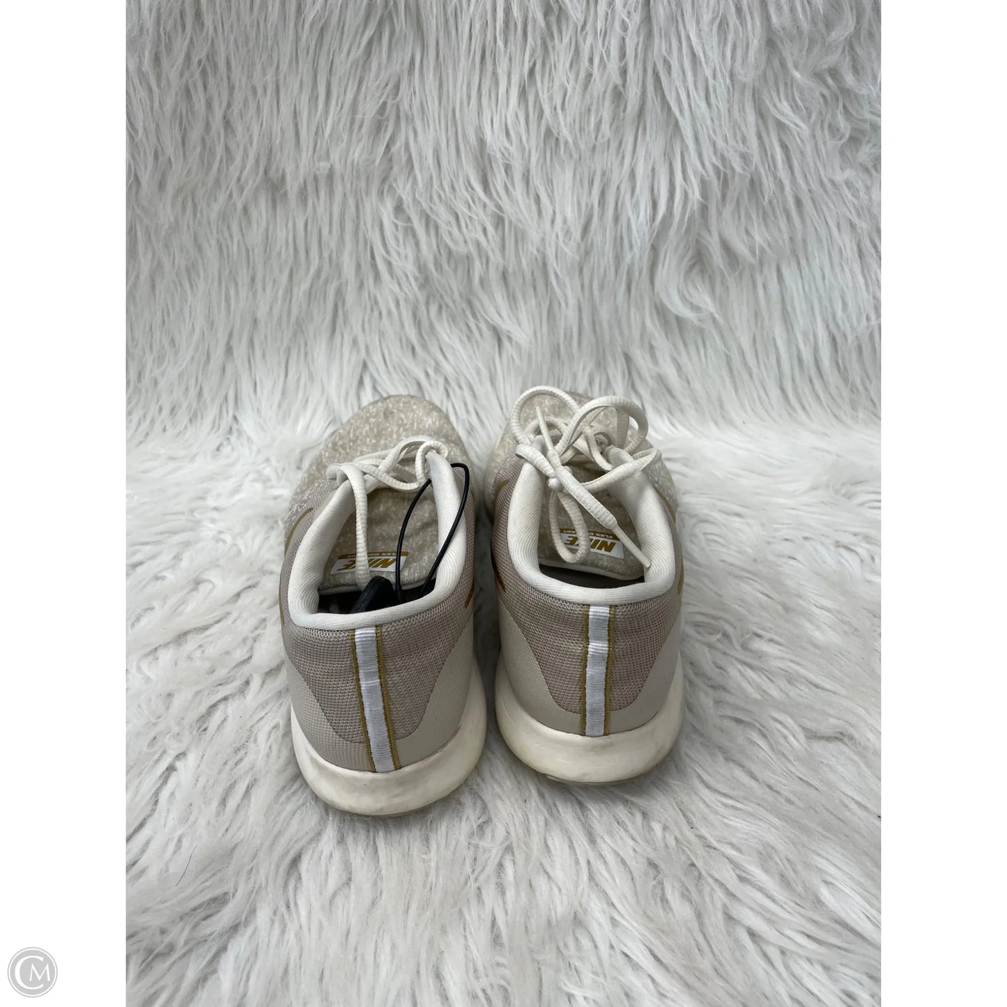 Shoes Athletic By Nike In Gold & Tan, Size: 8.5