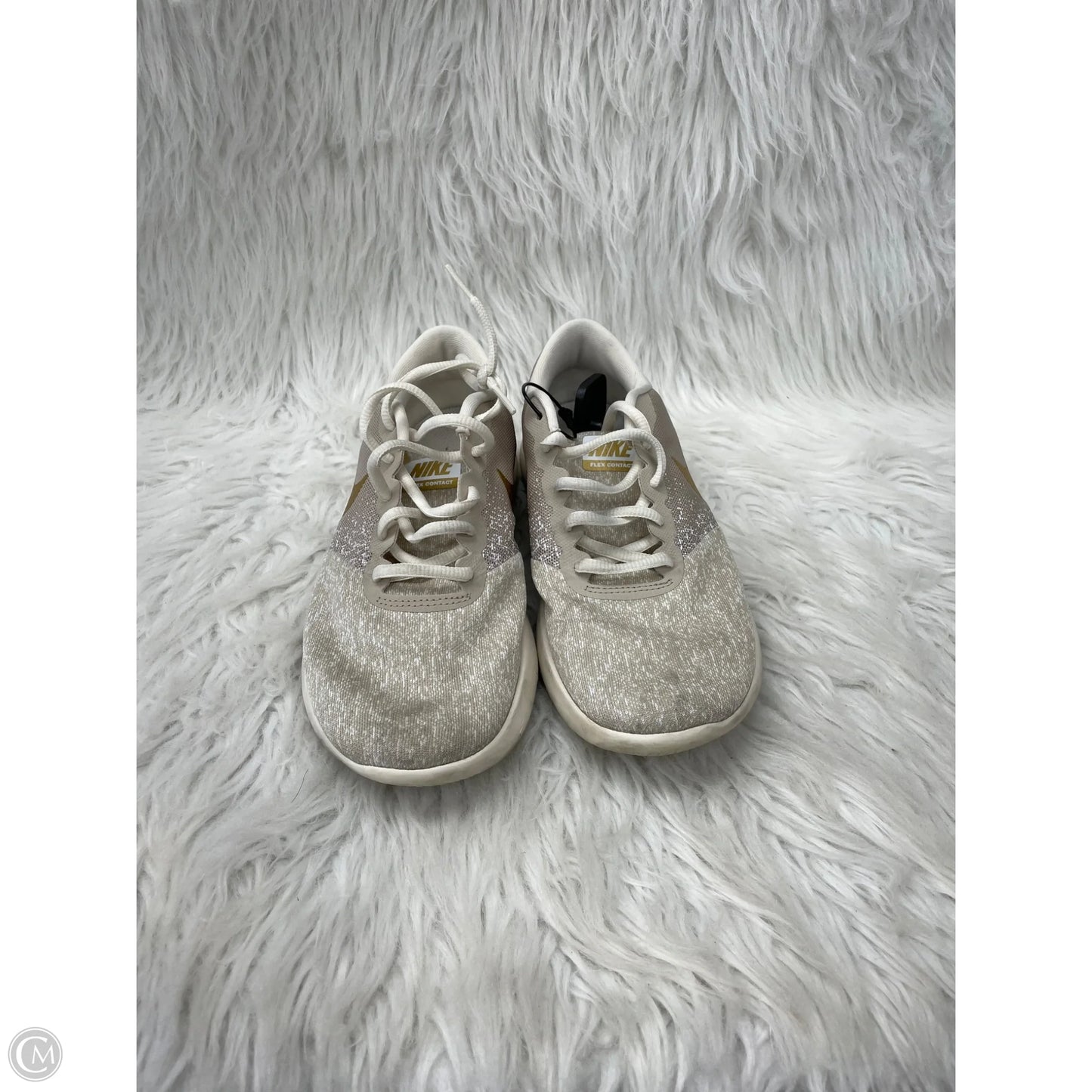 Shoes Athletic By Nike In Gold & Tan, Size: 8.5