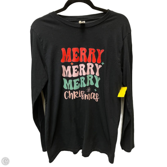 Top Long Sleeve By Gildan In Bronze, Size: L