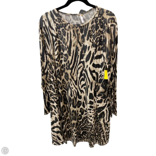 Dress Casual Short By Clothes Mentor In Animal Print, Size: 1x