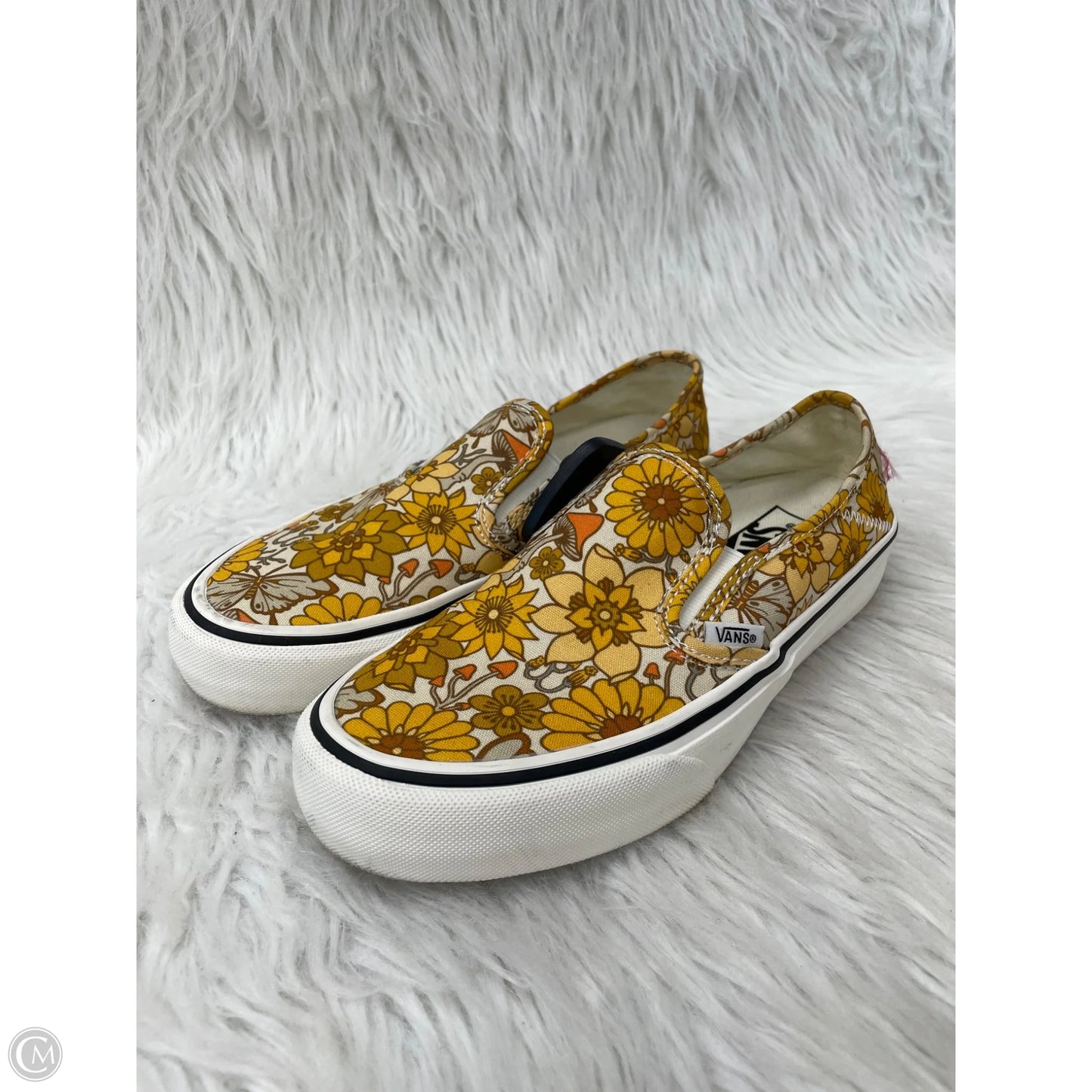 Shoes Flats By Vans In Floral Print, Size: 6.5