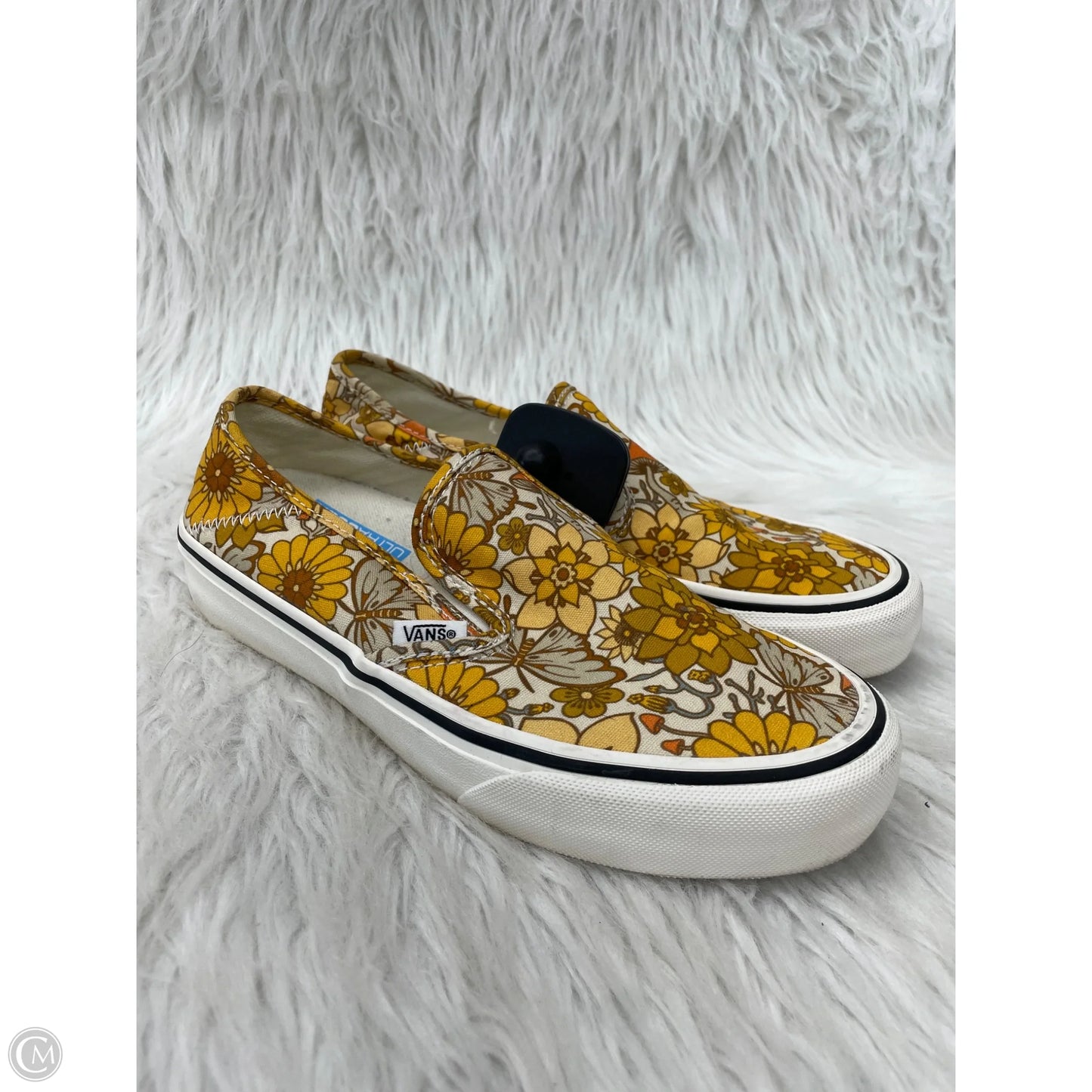 Shoes Flats By Vans In Floral Print, Size: 6.5