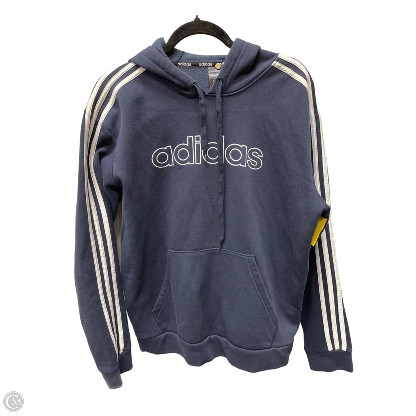 Sweatshirt Hoodie By Adidas In Navy, Size: M