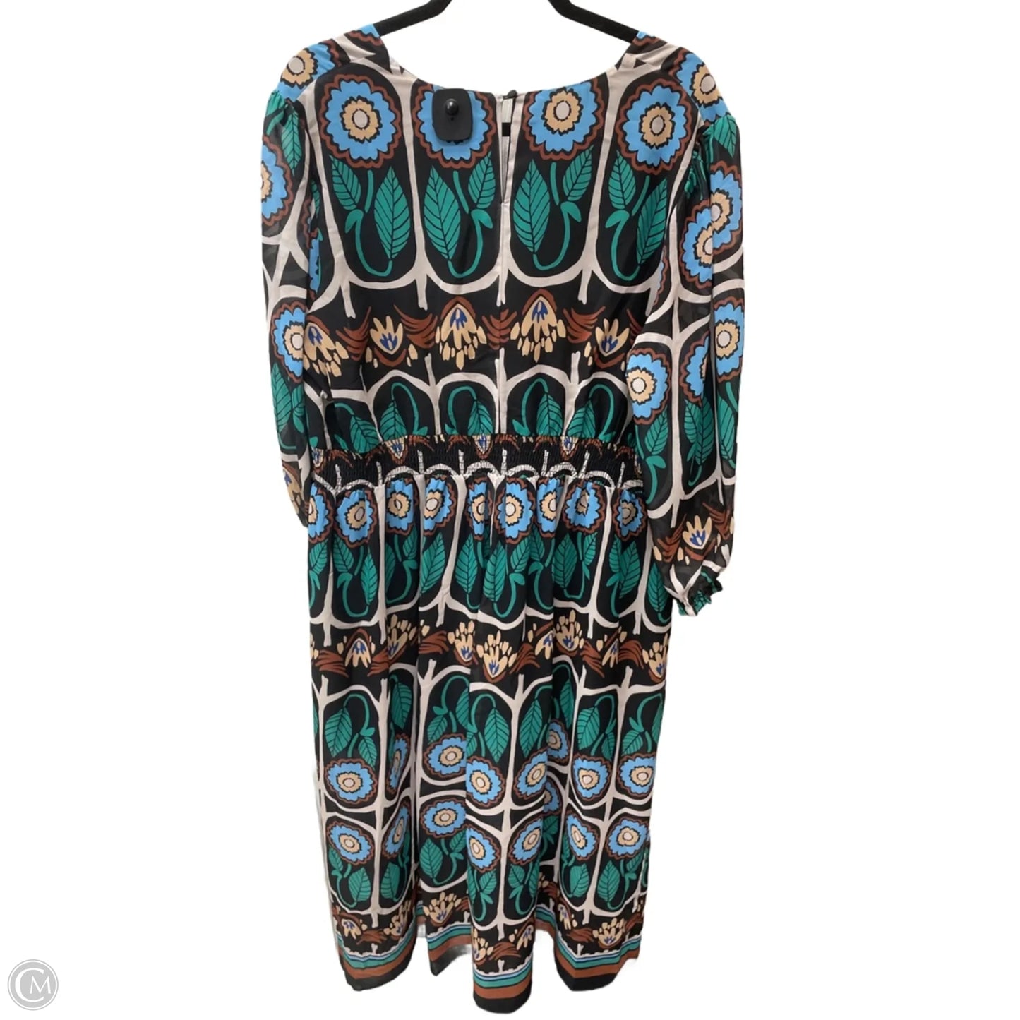 Dress Casual Maxi By Intempo In Floral Print, Size: 1x