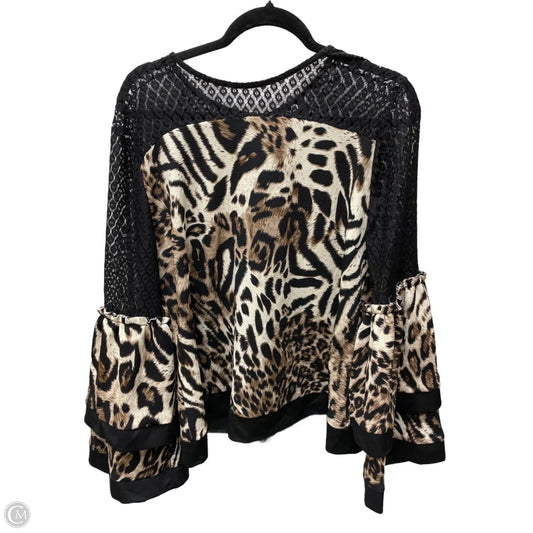 Top Long Sleeve By Clothes Mentor In Animal Print, Size: 3x