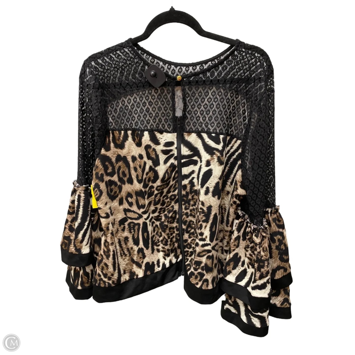 Top Long Sleeve By Clothes Mentor In Animal Print, Size: 3x
