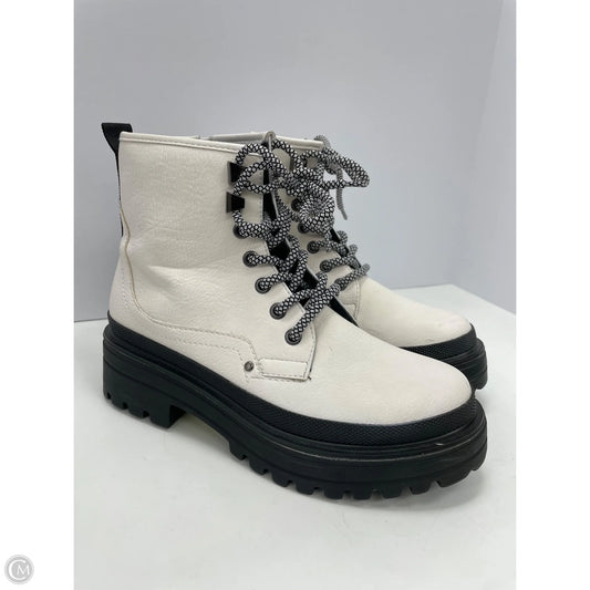 Boots Combat By Shu Shop In Black & White, Size: 8