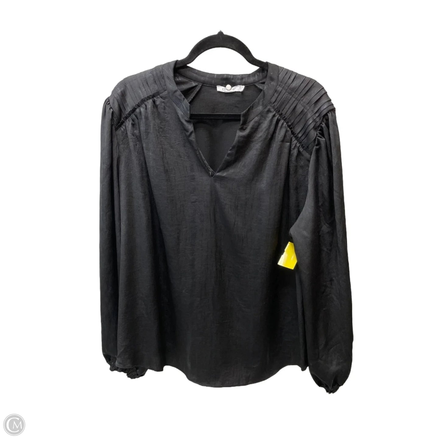 Blouse Long Sleeve By Chicos In Black, Size: Xl