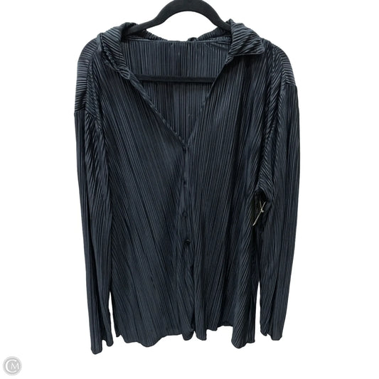 Blouse Long Sleeve By Clothes Mentor In Black, Size: 2x