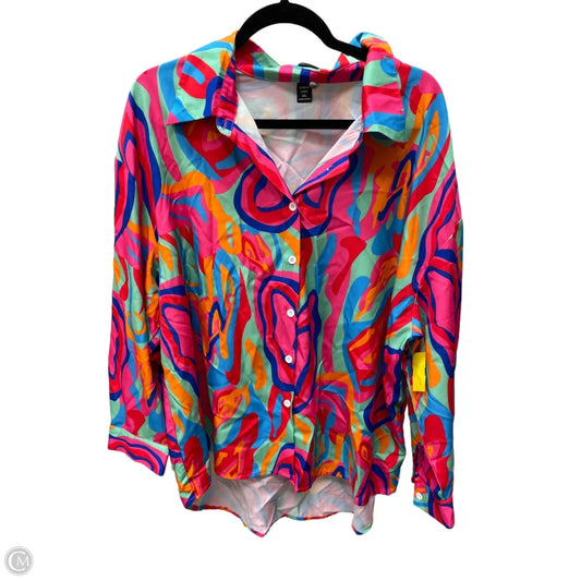 Top Long Sleeve By Shein In Multi-colored, Size: 2x