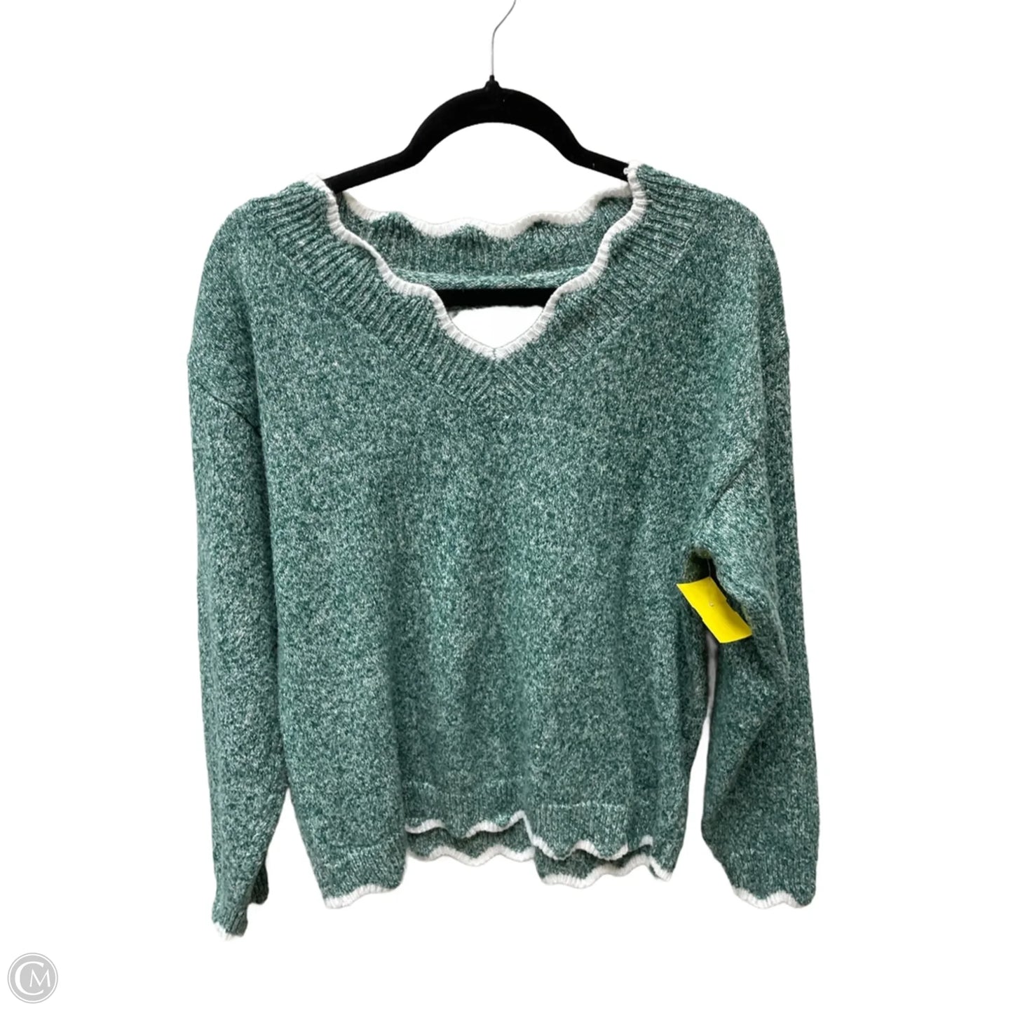 Sweater By Emery Rose In Green, Size: L