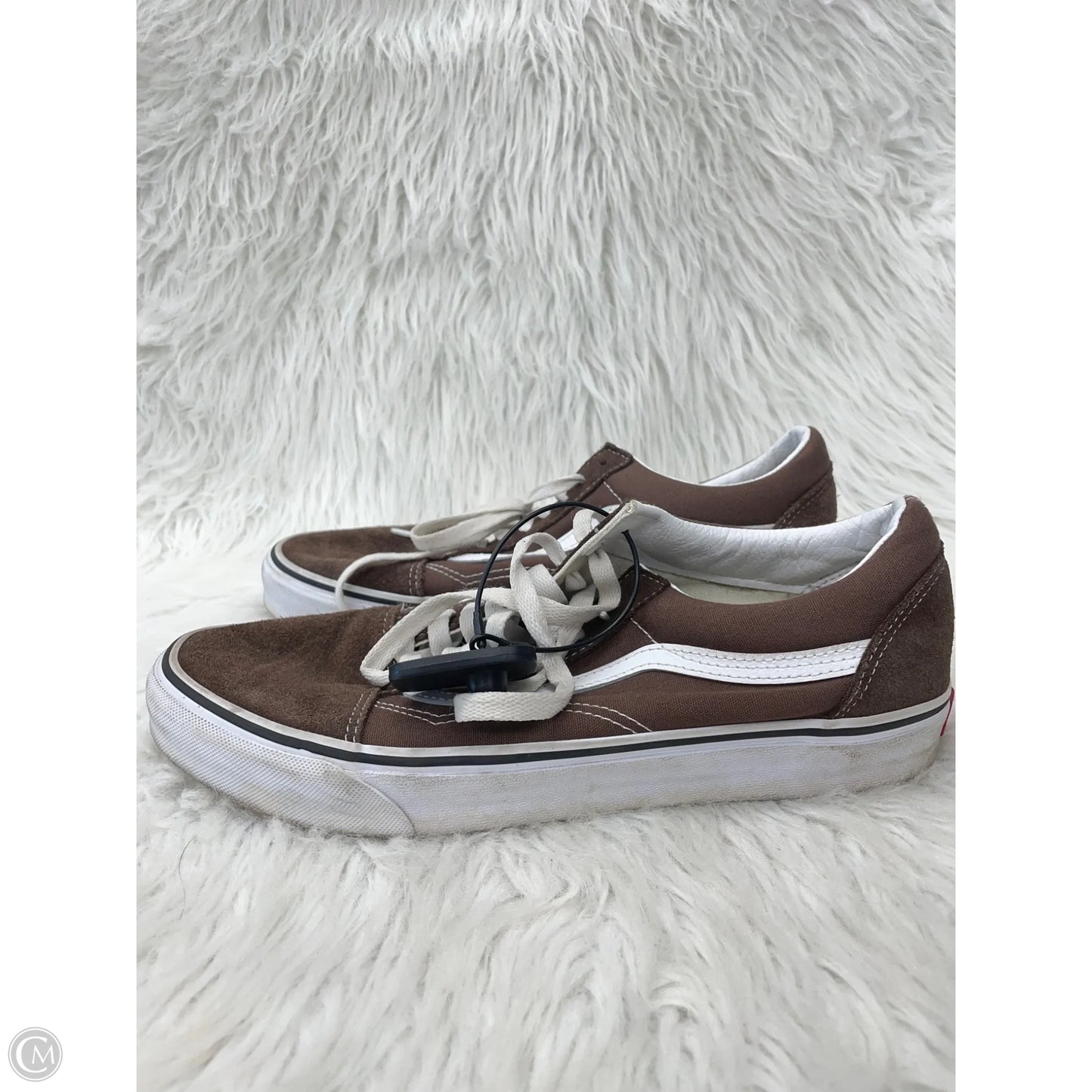 Shoes Sneakers By Vans In Brown & White, Size: 11