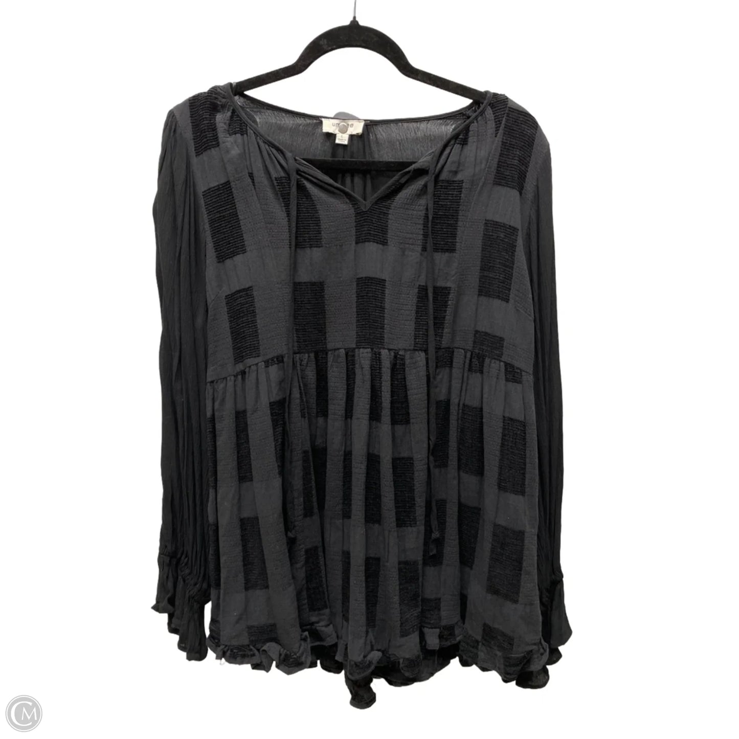 Top Long Sleeve By Umgee In Black, Size: L