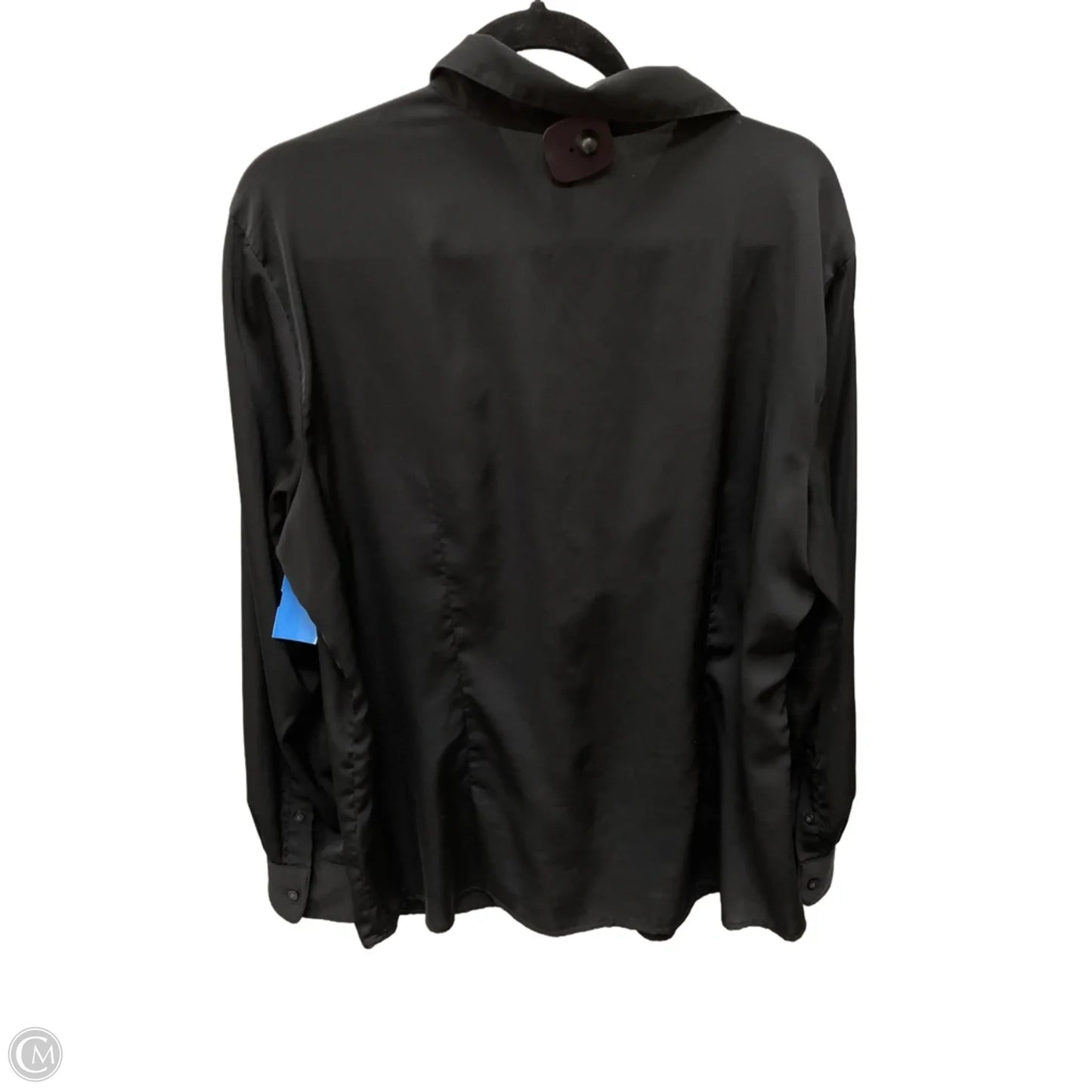 Blouse Long Sleeve By Lauren By Ralph Lauren In Black, Size: 1x