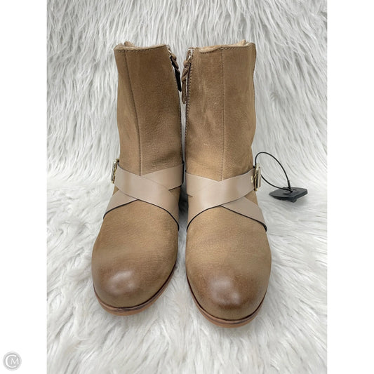 Boots Ankle Heels By Cmb In Brown, Size: 8