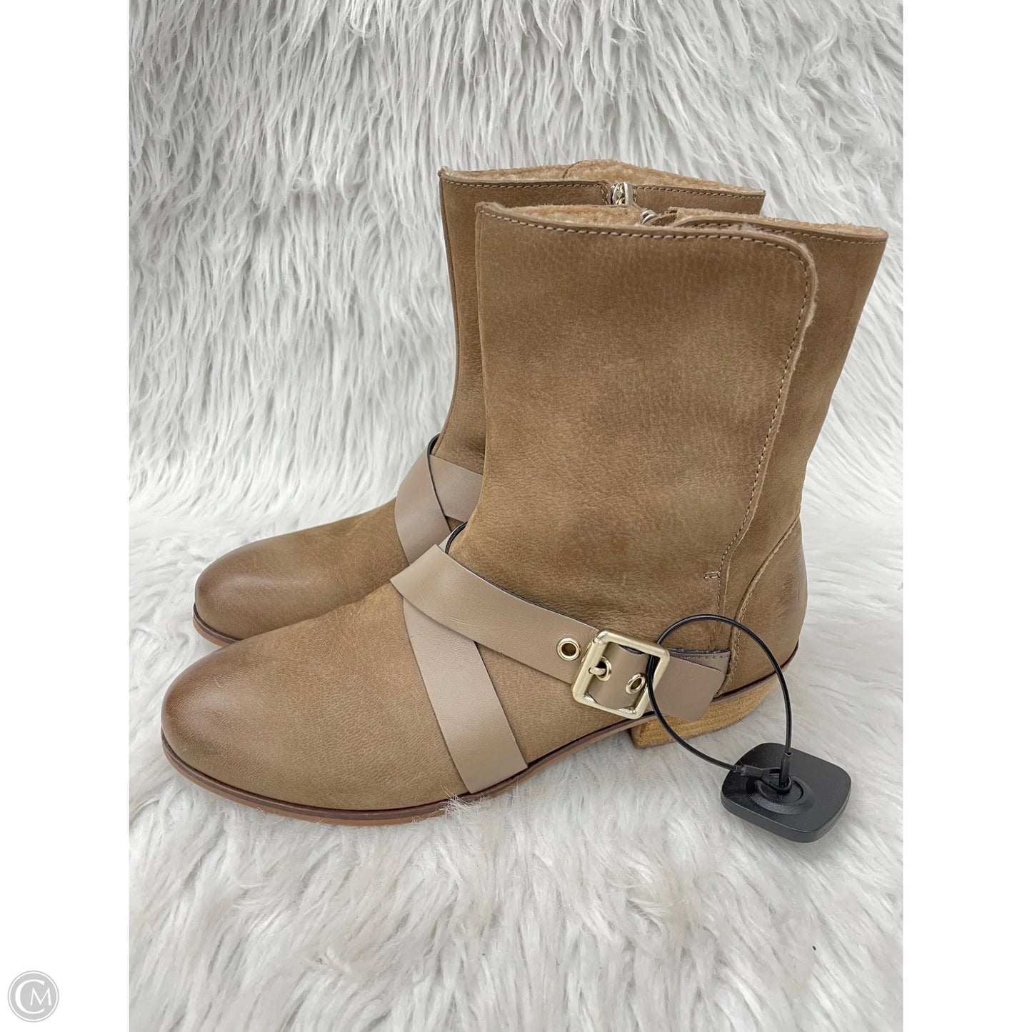 Boots Ankle Heels By Cmb In Brown, Size: 8