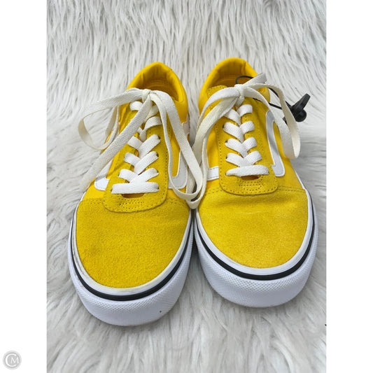 Shoes Sneakers By Vans In Yellow, Size: 6