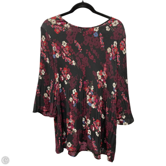 Blouse Long Sleeve By J. Jill In Floral Print, Size: M