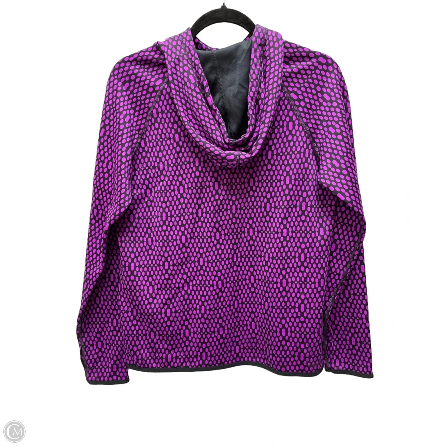 Sweatshirt Hoodie By Nike Apparel In Polkadot Pattern, Size: S