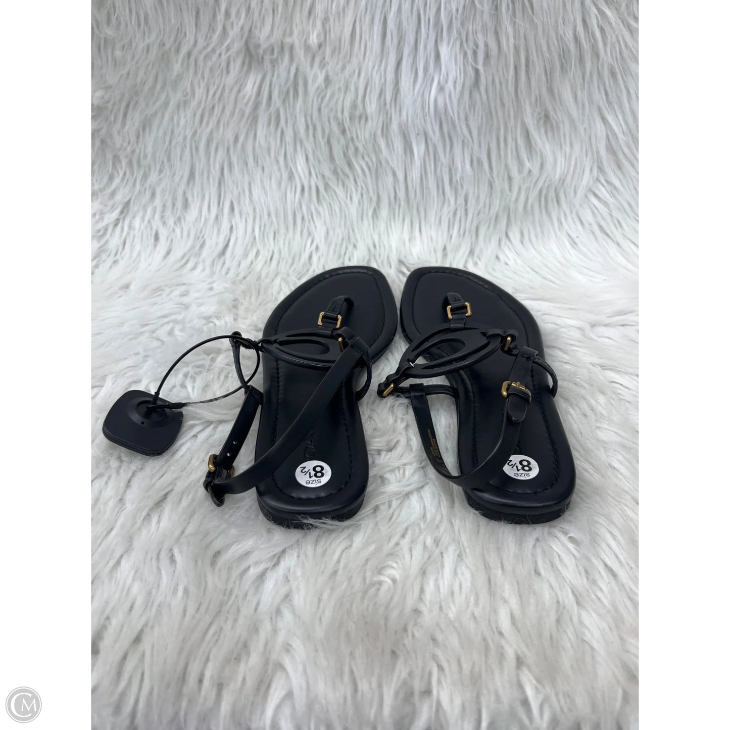 Sandals Designer By Coach In Black, Size: 8.5