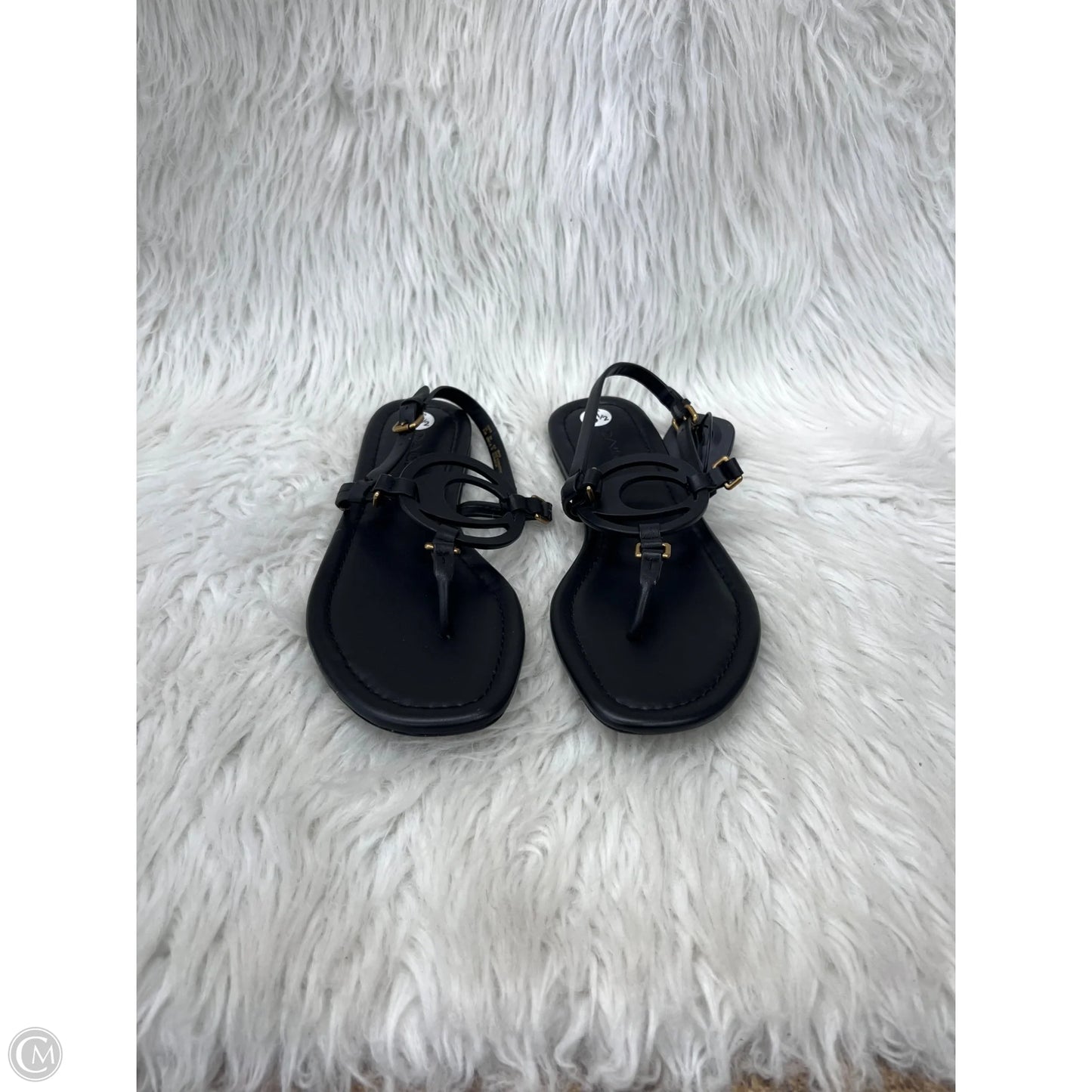Sandals Designer By Coach In Black, Size: 8.5