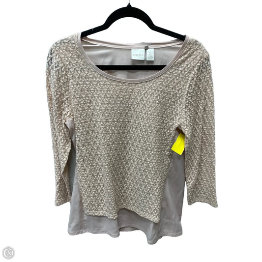 Top Short Sleeve By Chicos In Pink, Size: S