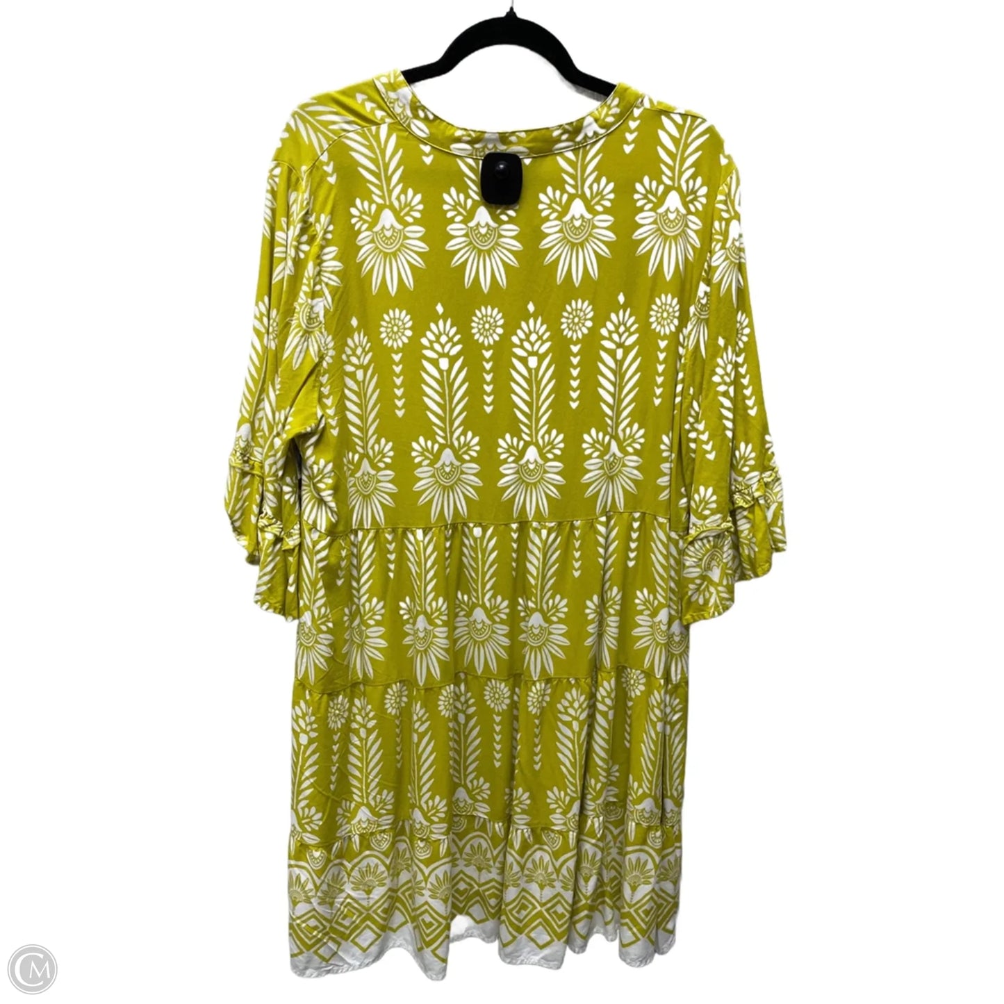 Dress Casual Short By Mlle Gabrielle In Floral Print, Size: 2x