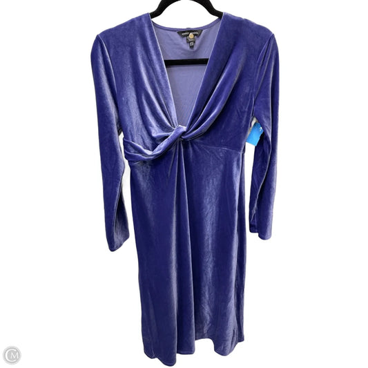 Dress Casual Short By Maggy London In Purple, Size: S