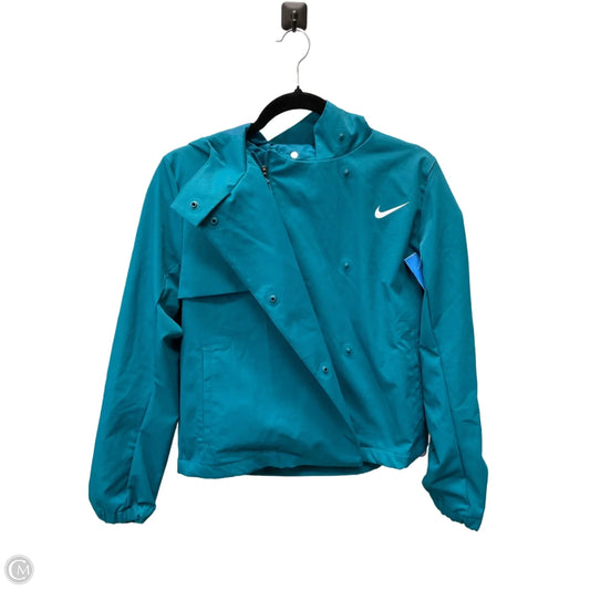 Jacket Moto By Nike Apparel In Teal, Size: S