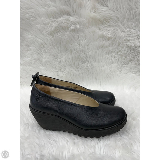 Shoes Heels Wedge By Fly London In Black, Size: 9.5
